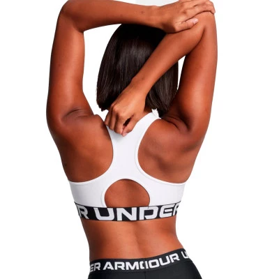 Soutien desportivo HeatGear Mid Branded Mulher
