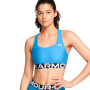 HeatGear Mid Branded Mulher-Horizon Blue-White