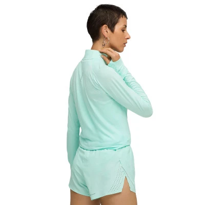 Sweatshirt Run Velocity Cloudspun 1-4 Zip Mulher