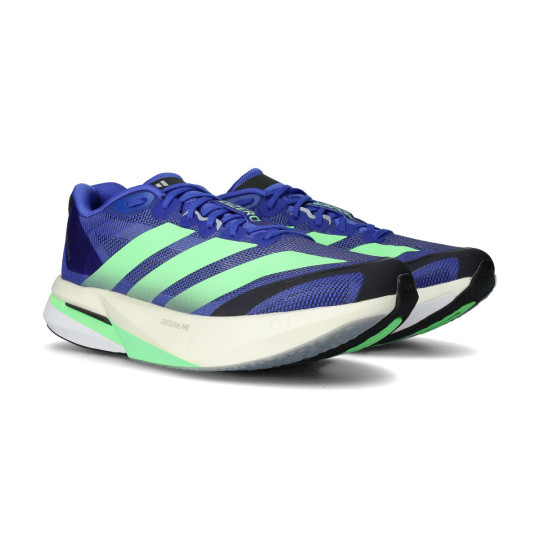 Zapatilla adidas Adizero Boston 13 Lucid Blue-Lime Burst-Core