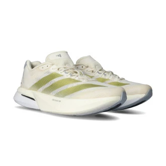 Zapatilla Adizero Boston 13 Chalk White-Gold Met-Halo Silver