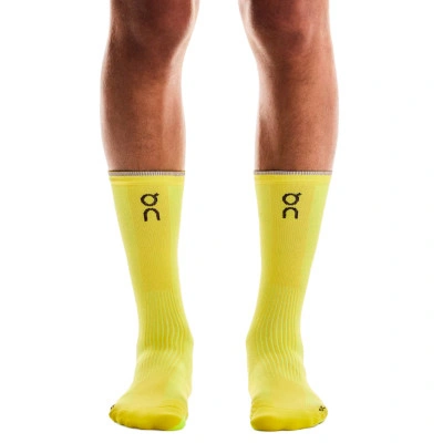 Meias Meias Elite Run Sock High yellow