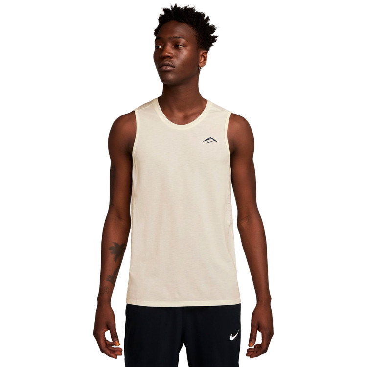 Ans Dotsloevner タンクトップ 星 T-Shirt Nike Nk Dfadv Solar Chase Tnk Yellow - Running Emotion