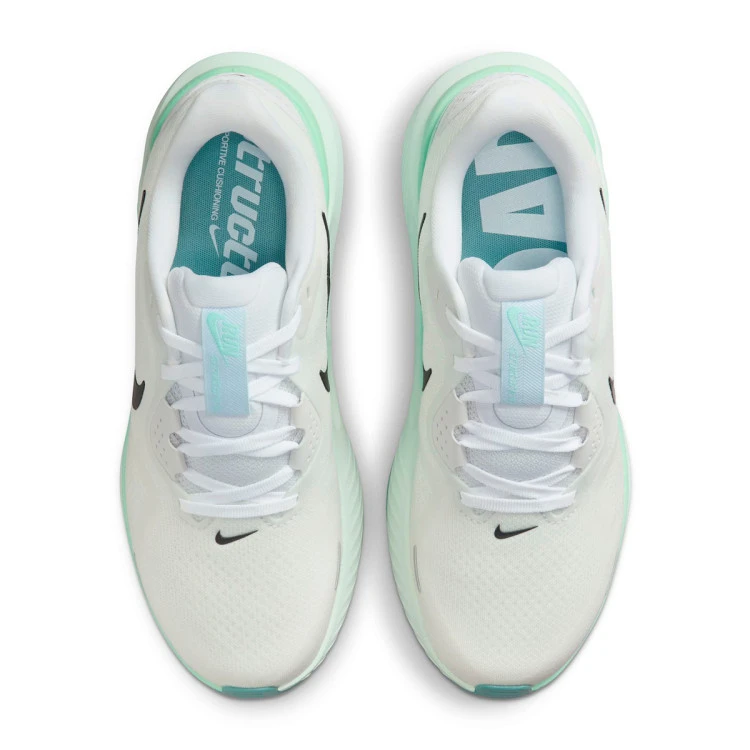 zapatilla-nike-structure-26-mujer-white-black-brly-green-mnt-fm-3