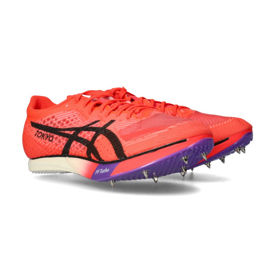Running Shoes ASICS Metaspeed MD flash red-white - Running Emotion