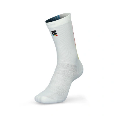 Meias Meias Pulse Race Flag Crew white