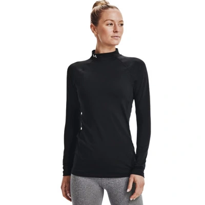 T-Shirt Mock Neck ColdGear Mulher