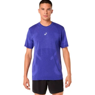 Camiseta Road Seamless Ss Top Cobalt Burst-Eggplant
