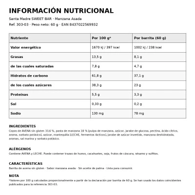 Sweet Bar ( 60 g) Energieriegel