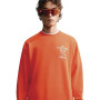 ACG Dri-Fit Tuff Flc Lite Crw Graphics Herren-Safety Orange-(White)