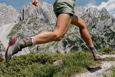 Veste-te para correr em montanha